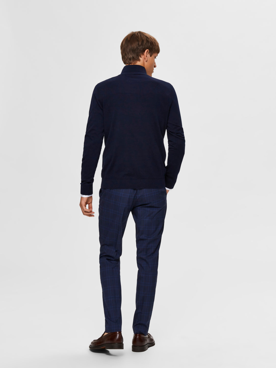 Berg Half Zip Genser - Blå/ Navy Blazer